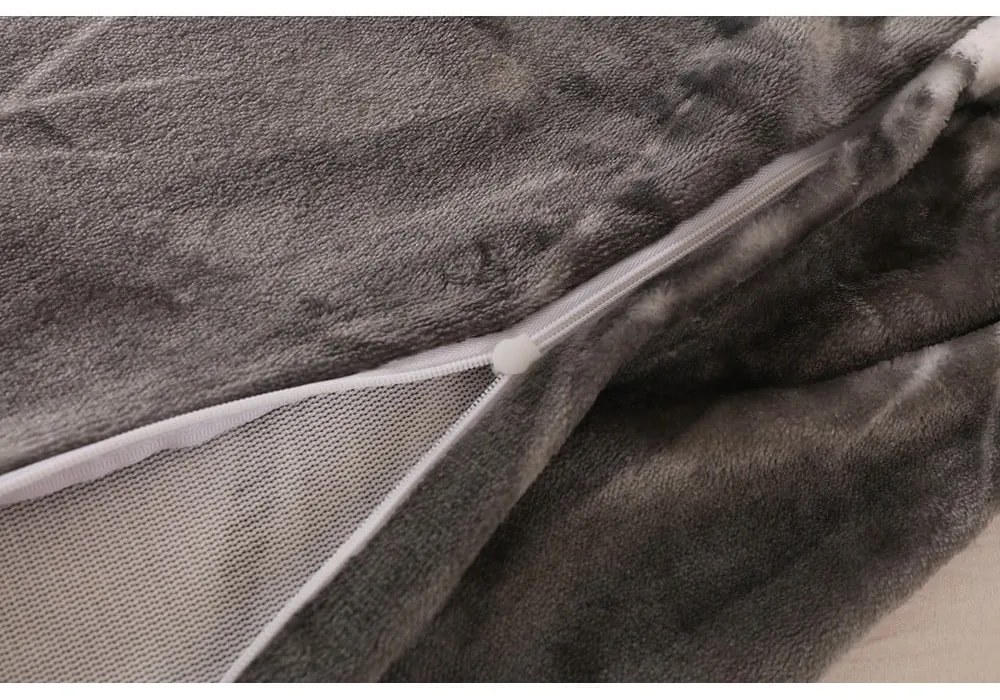 Sivé obliečky na jednolôžko z mikroplyšu 140x200 cm – My House