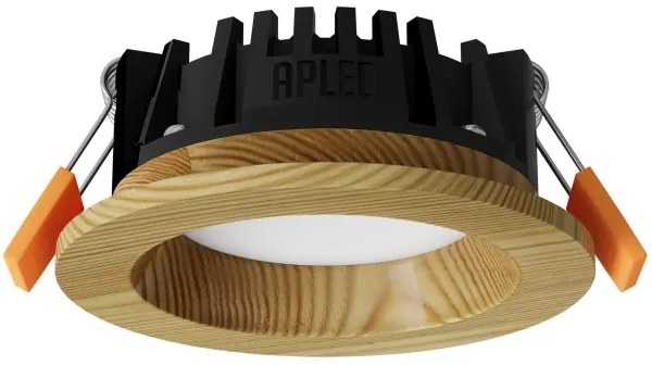 APLED - LED Podhľadové RONDO WOODLINE LED/3W/230V 3000K pr. 9 cm borovica masív