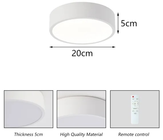 Brilagi - LED stmievateľné svietidlo POOL LED/18W/230V 3000-6000K 20 cm biele + DO