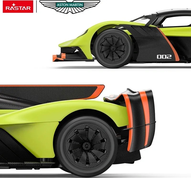Diaľkovo ovládané auto Aston Martin Valkyrie AMR Pro R/C 1:14 zelené Rastar