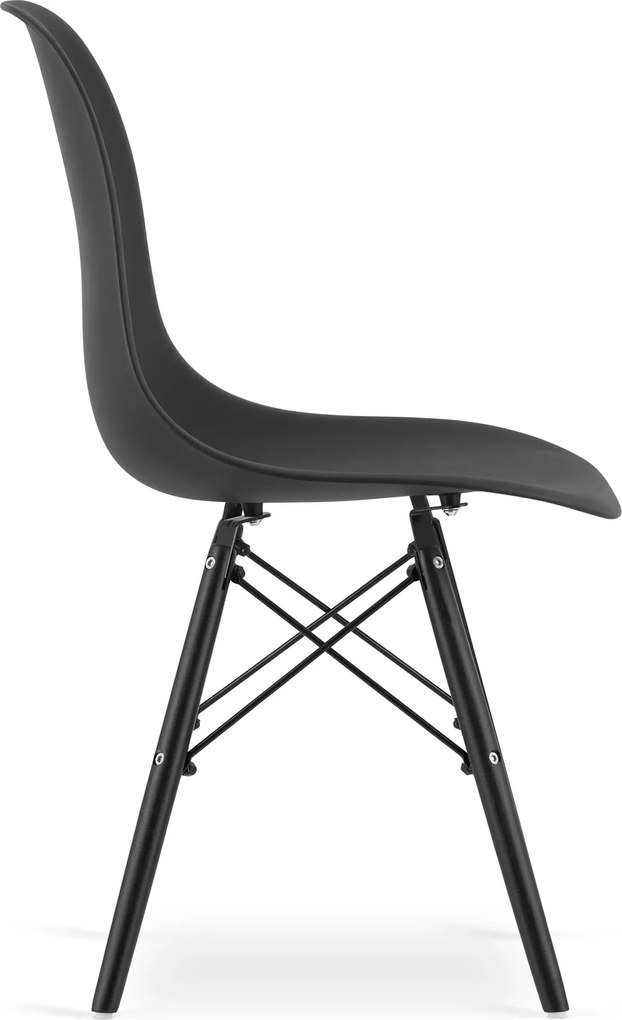 Stolička OSAKA čierna / čierne nohy