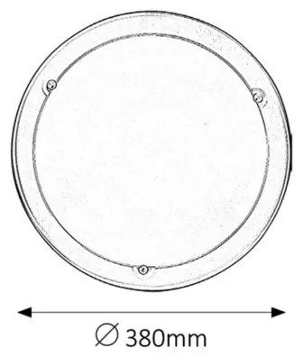 Rabalux 5151 - Stropné svietidlo UFO 2xE27/60W/230V