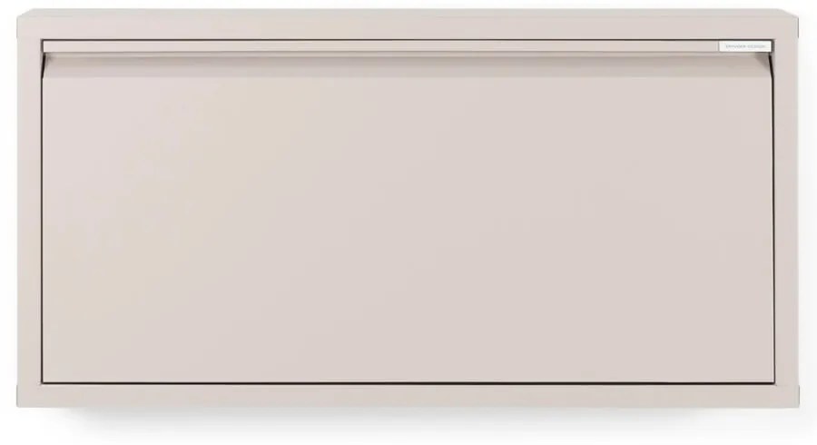 Taupe kovová výklopná skrinka na topánky 75x37,5x12,5 cm Billy – Spinder Design