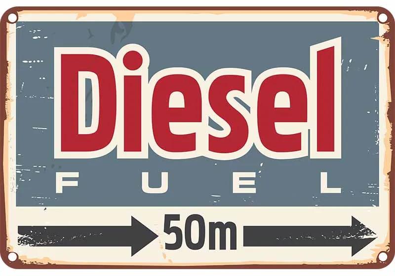 Ceduľa Diesel FUEL