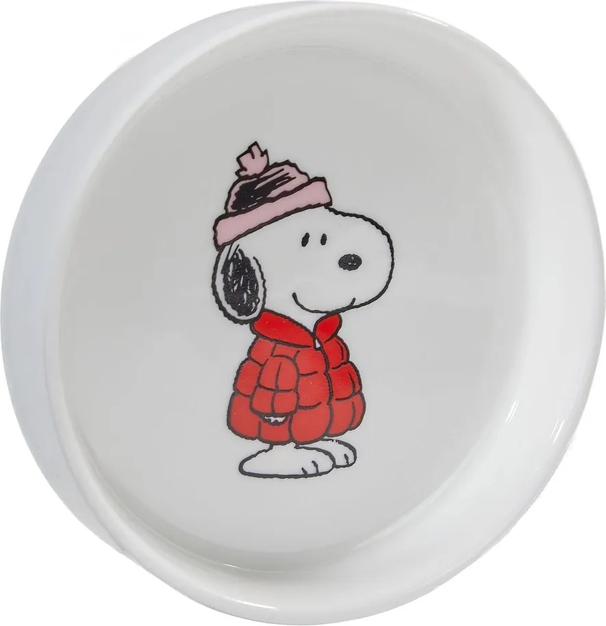 PEANUTS Talířek na šperky kulatý Snoopy v kabátku 10 cm