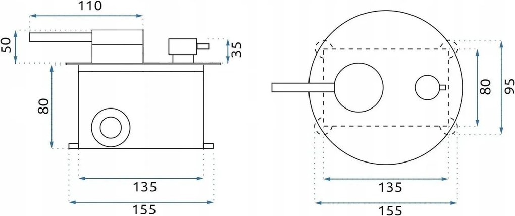 Rea Foss/Cliff, podomietková sprchová súprava + inštalačný systém BOX, zlatá matná, REA-P5647