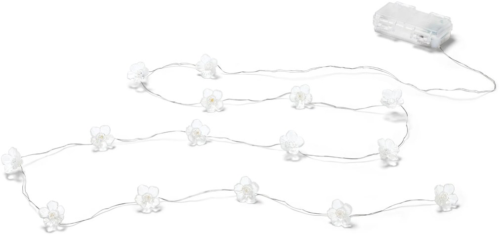 Svetelná reťaz s MICRO LED diódami, kvety