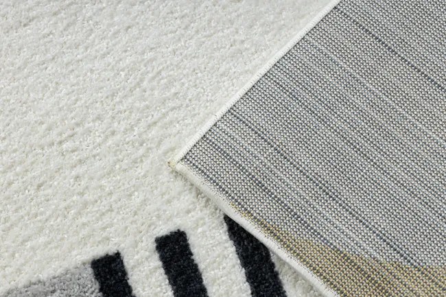 Koberec FUSION 1327 biely / tmavosivý