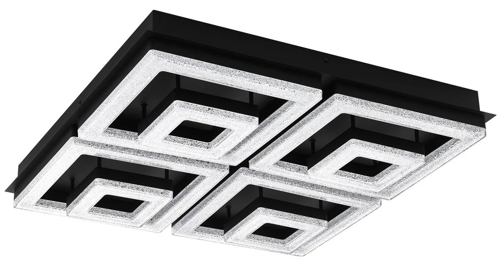 EGLO LED stropné prisadené osvetlenie FRADELO 1, 12W, teplá biela, 52x52cm, hranaté