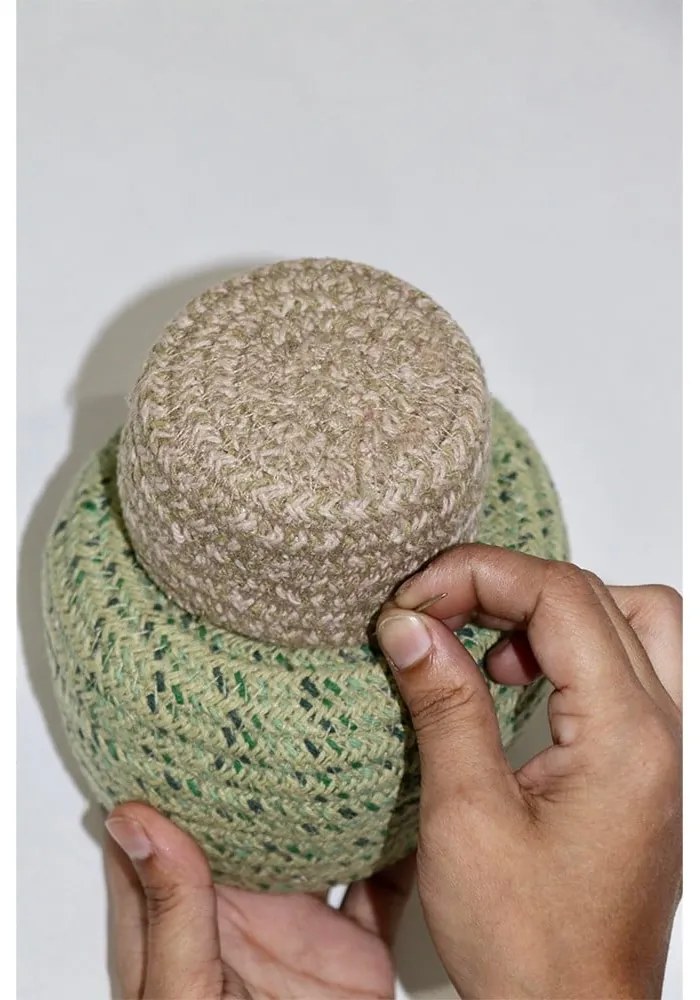 Zelený látkový detský kôš na hračky ø 25x36 cm Big Tree – Lorena Canals