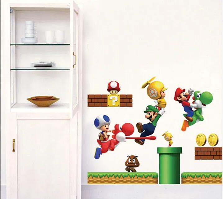 Veselá Stena Samolepka na stenu na stenu Super Mario Veľkosť: 72 x 60 cm
