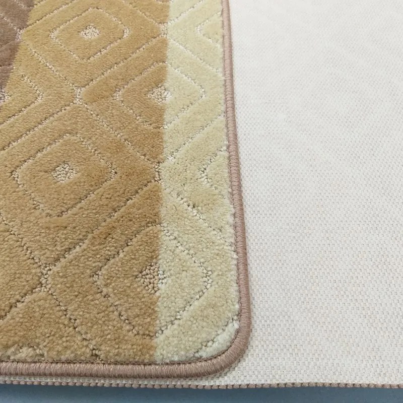 Mäkká kúpeľňová predložka v béžovej farbe Šírka: 50 cm | Dĺžka: 80 cm