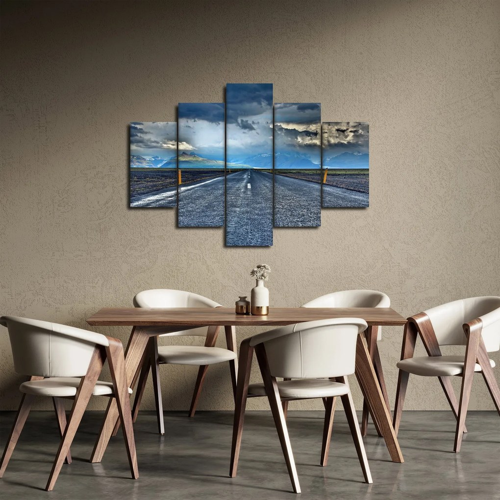 Obraz cesty v búrke (150x105 cm)