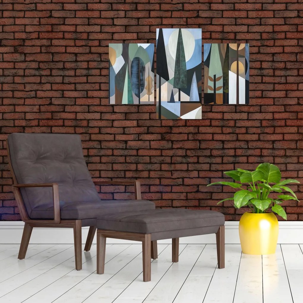 Obraz - Prírodná geometrická abstrakcia II. (90x60 cm)