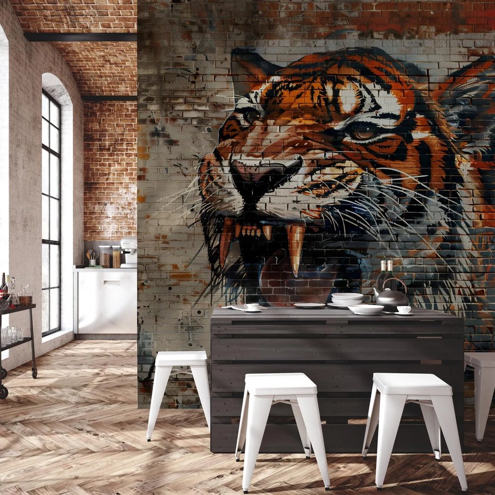 Fototapeta - Tiger z tehál (147x102 cm)