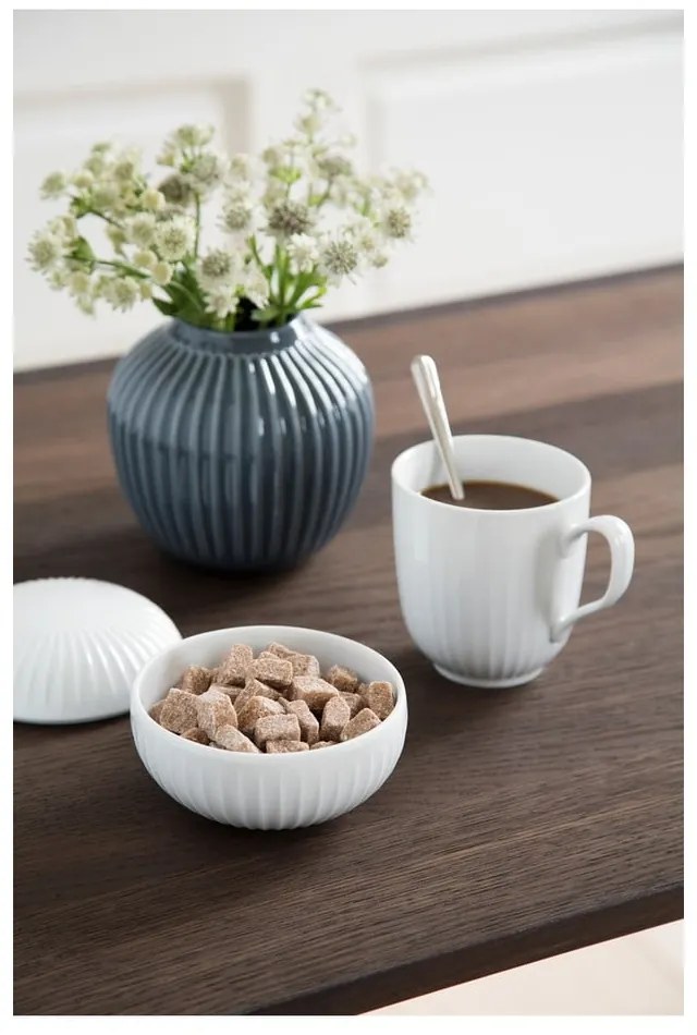 Antracitová kameninová váza Kähler Design Hammershoi, výška 12,5 cm
