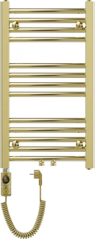 Mexen Ares, elektrické vykurovacie teleso 700 x 400 mm, 300 W, zlatá lesklá, W102-0700-400-2300-50