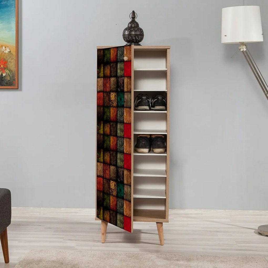 Skrinka na topánky Mega Sonoma Oak Cubes