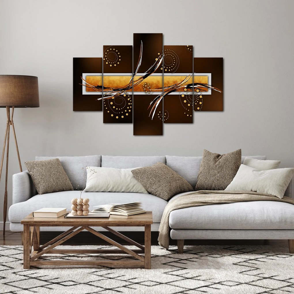 Obraz abstrakcie - Motýle (150x105 cm)