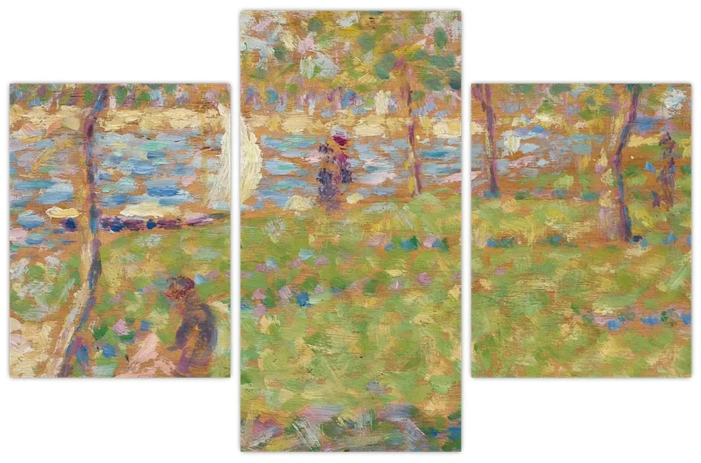 Obraz - Georges Seurat, Study for "La Grande Jatte", reprodukcia (90x60 cm)