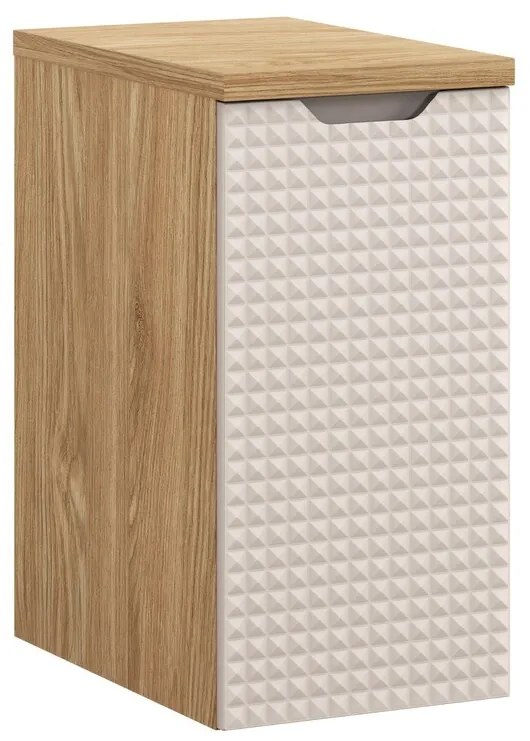 Závěsná koupelnová skříňka Luxor Beige s deskou 81-30-1D béžová/dub olejovaný