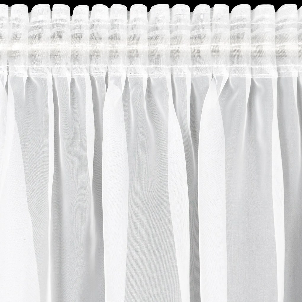 ZÁCLONA NA PÁSKE LUCY 400X150 CM BIELA