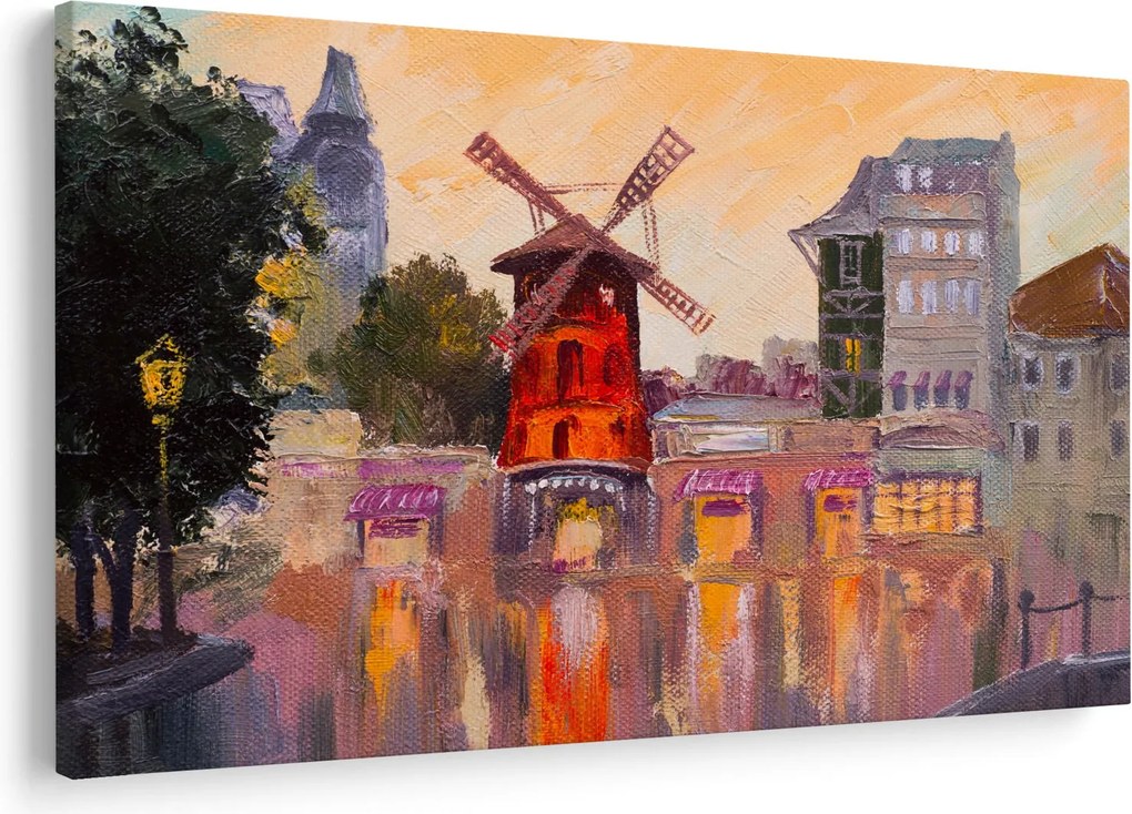 Obraz - Moulin rouge, Paríž, Francúzsko (90x60 cm)