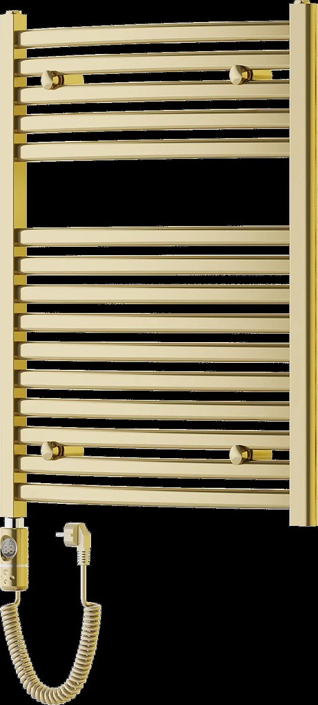 Mexen Helios, elektrické vykurovacie teleso 800 x 600 mm, 600 W, zlatá lesklá, W103-0800-600-2600-50