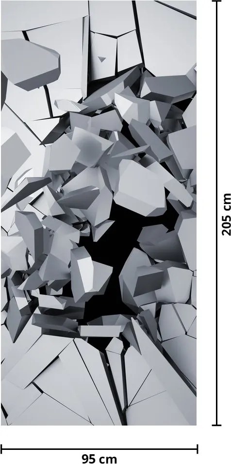 Fototapeta na dvere - Abstrakcia 3D (95x205cm)