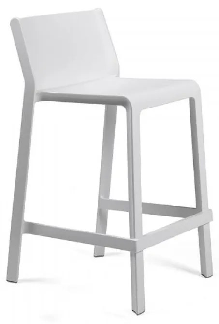TRILL STOOL MINI záhradná barová stolička bez podrúčok bianco