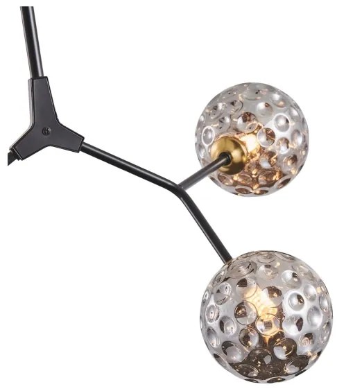 Luster na tyči 3xG9/15W/230V šedá