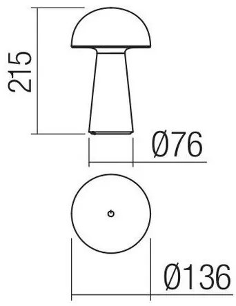 Redo 90438 - LED Stmievateľná dotyková lampa KIRA LED/4,7W/230V 2200 mAh biela