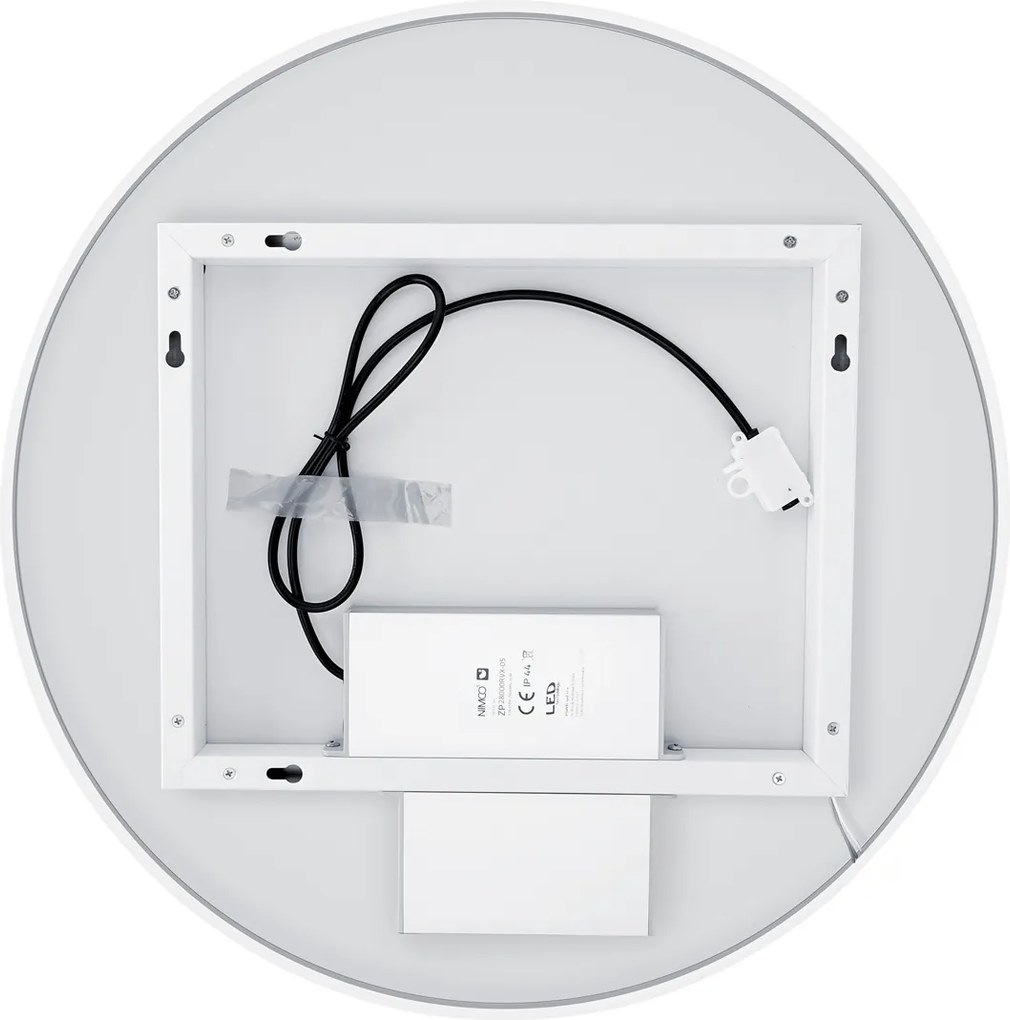 Nimco Biele LED zrkadlo pr. 800 s dvoma dotykovými senzormi - ZPB 31002RVX-05