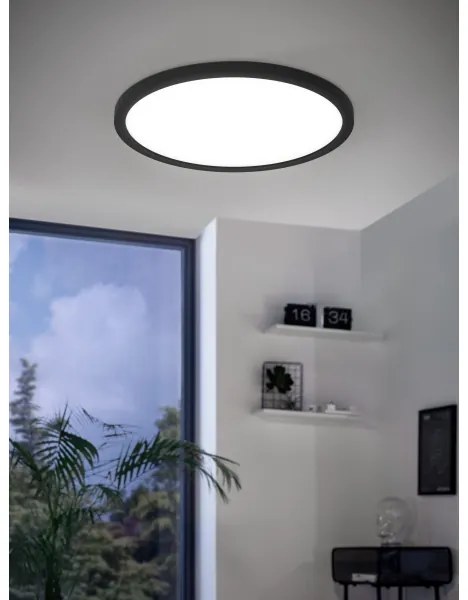 Eglo 900091 - LED RGBW Stmievateľné stropné svietidlo ROVITO-Z LED/14,6W/230V čierna