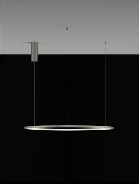 LED luster Tarquin 80 Strieborná