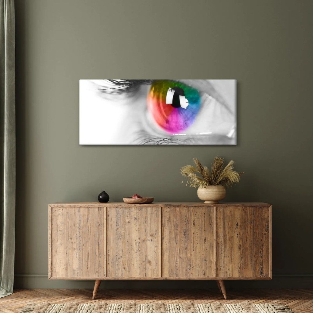 Obraz - Očná dúhovka (120x50 cm)