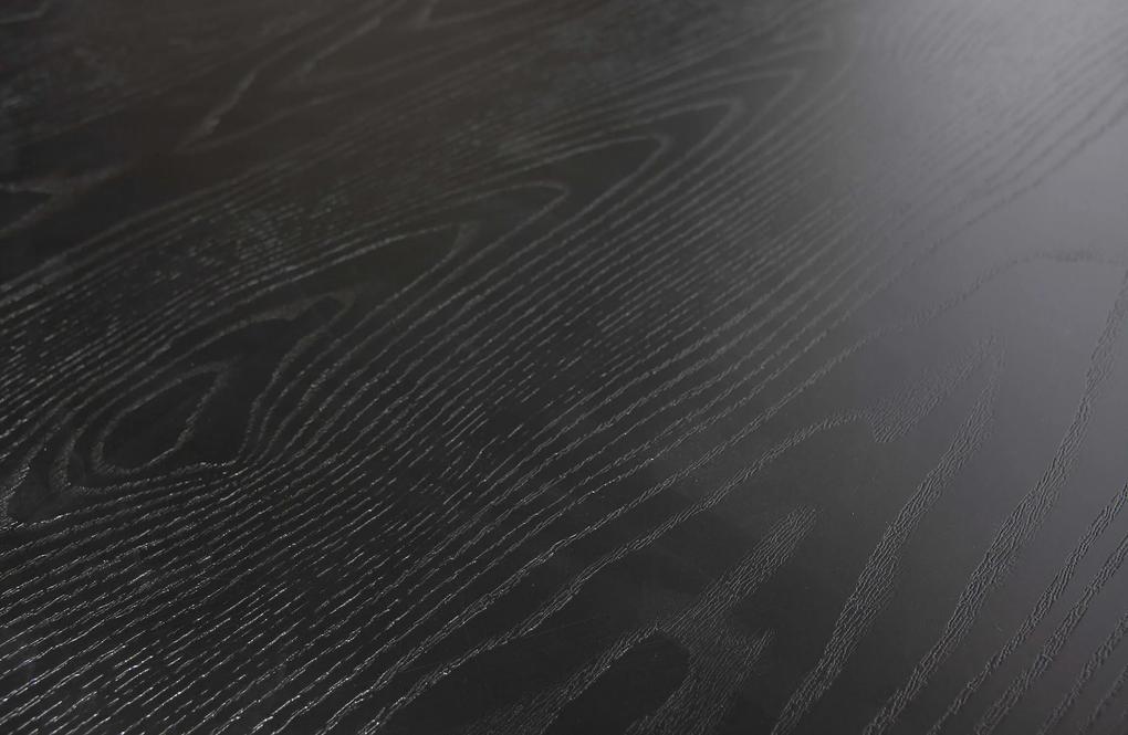 Obdĺžnikový stôl bruno 200 x 90 cm čierny MUZZA