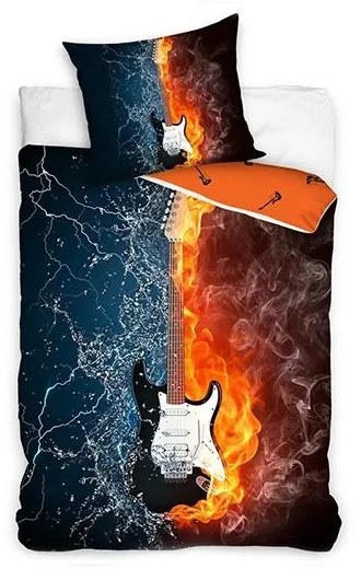 BedTex Bavlnené obliečky – Gitara Fender Stratocaster 140x200/70x90cm