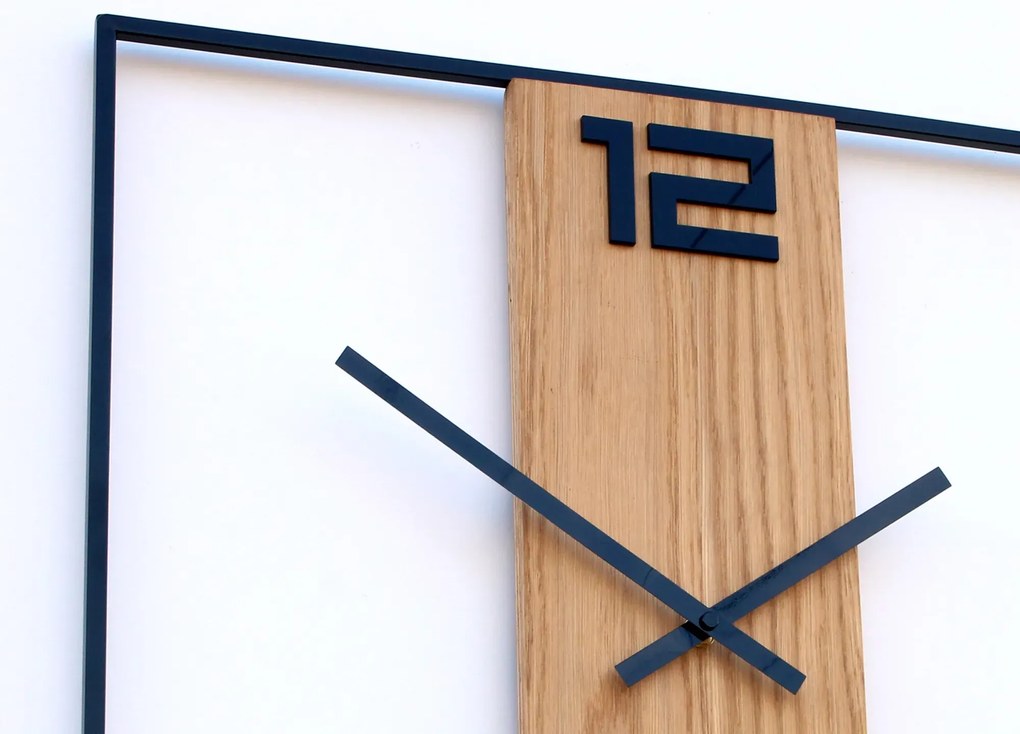 Nástěnné hodiny Arabic Ramka 50 cm hnědé/černé