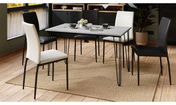 Jedálenský stôl HALIJA, betónová šedá