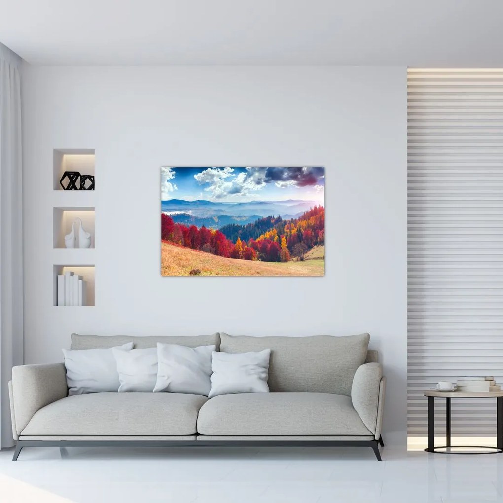 Obraz farebné jesenné krajiny (90x60 cm)
