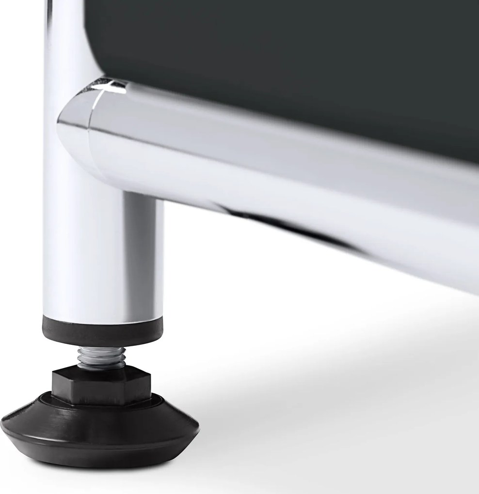 Nízka kovová odkladacia skrinka »CN3« s výklopnými priehradkami, čierna