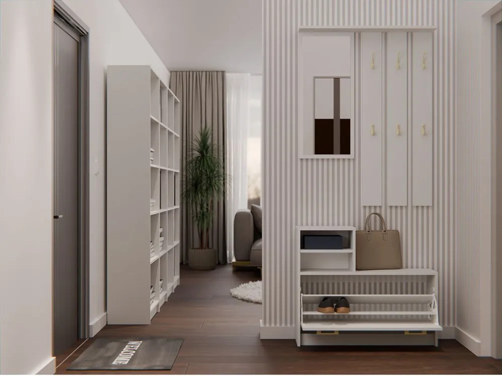 Predsieňová zostava Vayan 1 (kašmír) (so zrkadlom). Akcia -19%. Vlastná spoľahlivá doprava až k Vám domov. 1132529