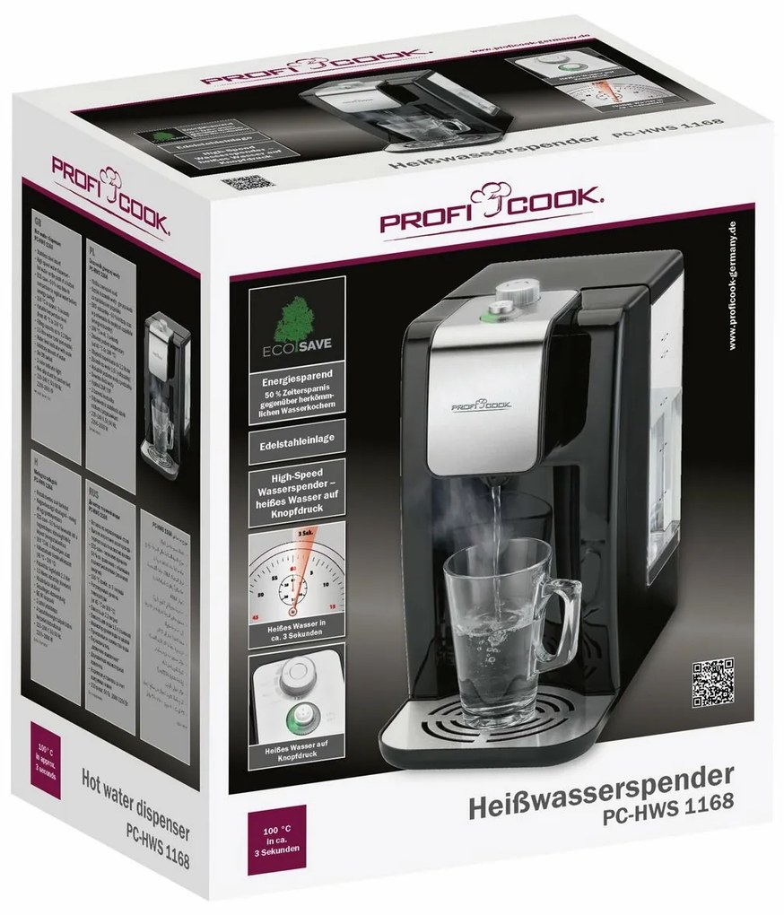 ProfiCook HWS 1168 ohrievač vody ECO