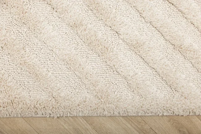 Koberec Berber 9754 so strapcami, ivory / krémový