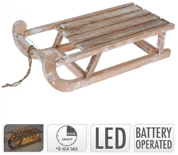 Vianočné sánky s LED 50 cm