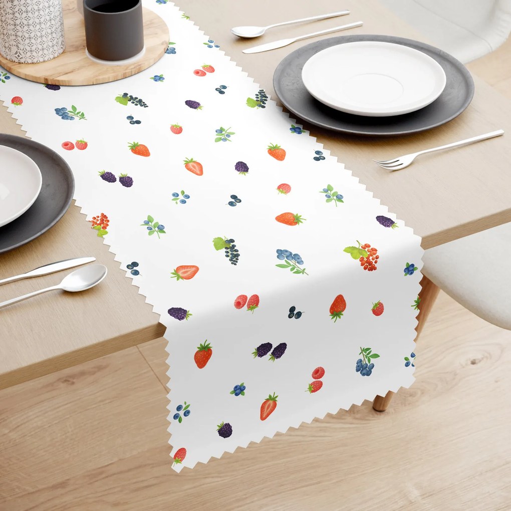 Goldea behúň na stôl teflónový - lesné plody 50x120 cm