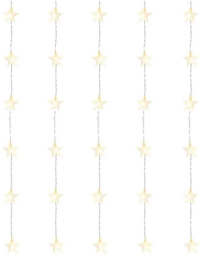 LED Vianočná vonkajšia reťaz30xLED/3,9m IP44 hviezdy