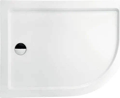 Besco Asymetrická sprchová akrylátová vanička SATURN AS 100x80 (120x90) IP BESCO-Rozmery: 100x80, BESCO-Orientácia: Pravá
