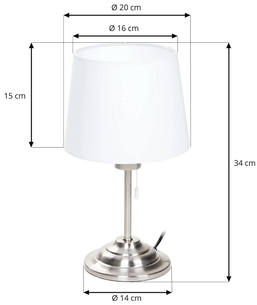 Lindby Alomira stolová lampa, 52 cm, mosadz